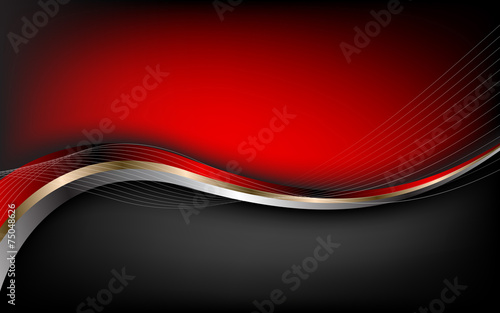 Stylish abstract red background. Vector