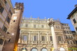 Italy, Verona, palazzo Maffei and Gardello tower Italy, Verona, palazzo Maffei and Gardello tower