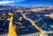 Streets and rooftops of Florence. City night lights after sunset Streets and rooftops of Florence. City night lights after sunset