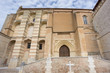 Wide angle view of Santa Clara Convent in Tordesillas, facade Wide angle view of Santa Clara Convent in Tordesillas, facade