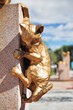 Fragment of the Cats monument in Tyumen Fragment of the Cats monument in Tyumen