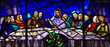 The Last Supper in stained glass The Last Supper in stained glass
