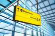 Airport Departure and Arrival sign at Heathrow, London Airport Departure and Arrival sign at Heathrow, London