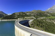 Hydro-electric Tignes dam, Isere valley, Savoie, France Hydro-electric Tignes dam, Isere valley, Savoie, France