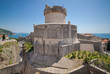 Minceta tower on old walls of Dubrovnik, Croatia. Minceta tower on old walls of Dubrovnik, Croatia.