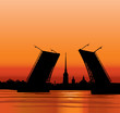St Petersburg landmark Palace bridge. Saint-Petersburg Russia St Petersburg landmark Palace bridge. Saint-Petersburg Russia