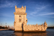 Belem Tower in Lisbon at Sunset Belem Tower in Lisbon at Sunset