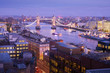 Tower Bridge at sunset & night twilight London, England, UK.. Tower Bridge at sunset & night twilight London, England, UK..