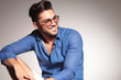 Portrait of a handsome fashion man smiling Portrait of a handsome fashion man smiling