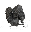 black coal isolated on white background black coal isolated on white background