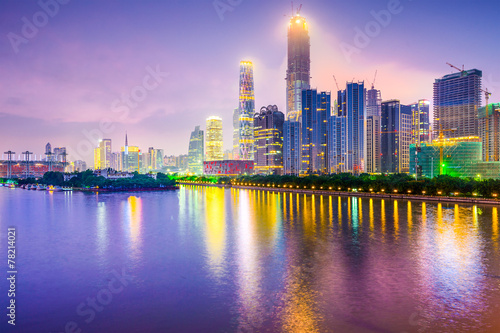 Guangzhou,China Cityscape on the Pearl River