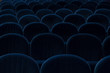 empty blue cinema or theater seats empty blue cinema or theater seats