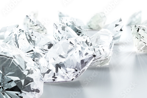 Naklejka na szybę brilliant diamond jewel (high resolution 3D image)