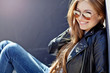 Beautiful fashionable young woman Beautiful fashionable young woman