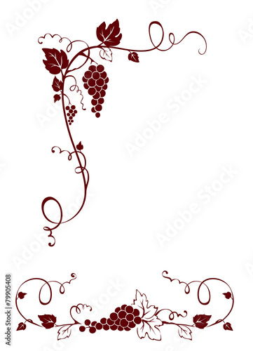 Vintage design elements -- vine