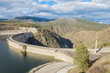 Scenic view of a dam in the Atazar Swamp, in Madrid, Spain. Scenic view of a dam in the Atazar Swamp, in Madrid, Spain.