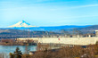 The Dalles-Talsperre in Oregon The Dalles-Talsperre in Oregon