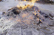 Fire wood embers Fire wood embers