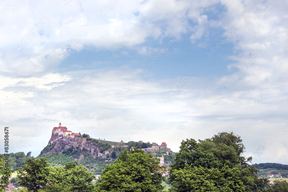Blick auf die Riegersburg, Österreich