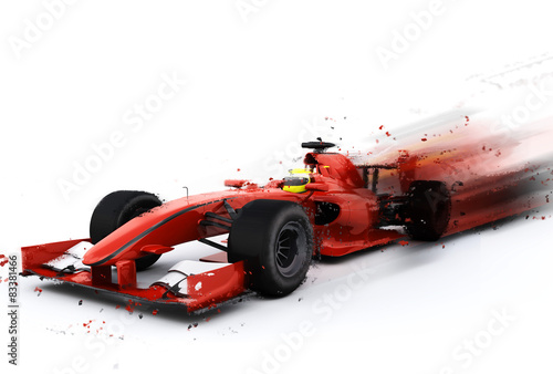 Fototapeta F1 generic racing car with special effect