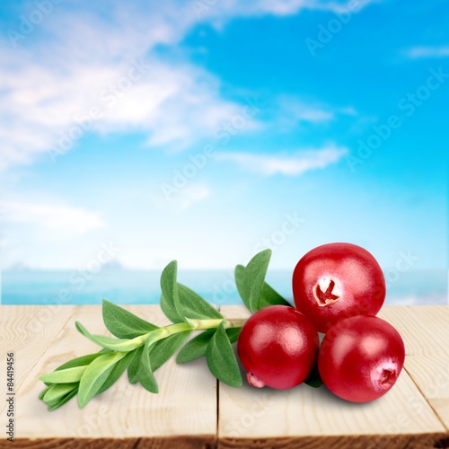 Cranberry, Fruit, Isolated.