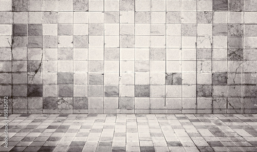 Vintage of grey grunge brick texture.