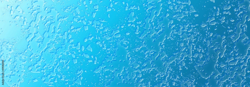 Regentropfen und Wassertropfen auf Fensterscheibe