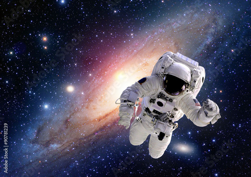 Zdjęcie XXL Astronauta kosmita kostiumu kosmosu układu słonecznego wszechświata ludzie. Elementy tego obrazu dostarczone przez NASA.