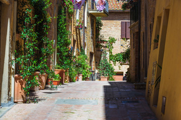 Nooks in the beautiful Tuscan picturesque old town