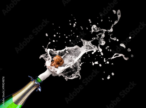 popping champagne