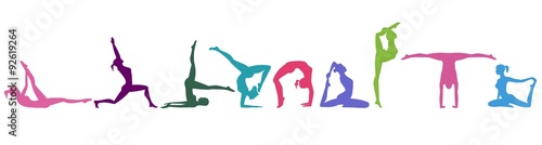 Fototapeta gymnastic movements