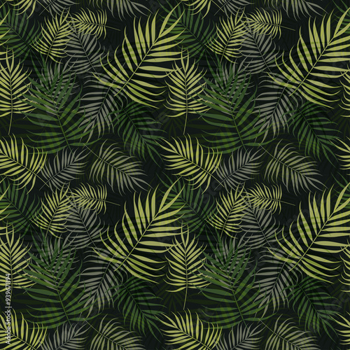 Tapeta ścienna na wymiar Palm leaves pattern
