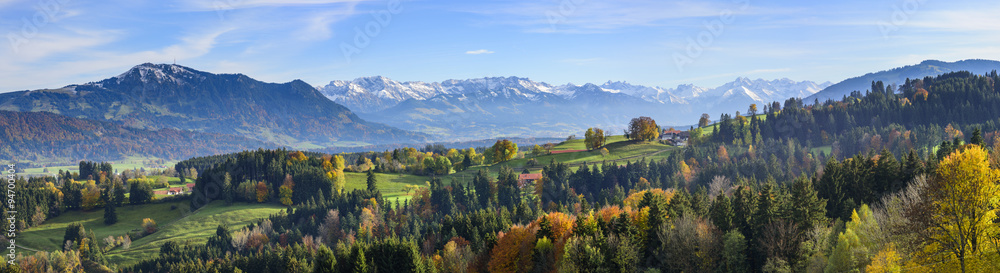 Blick in die Allgäuer Alpen