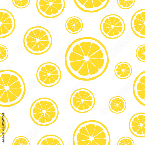 Tapeta ścienna na wymiar Lemon pattern