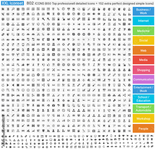 802 Top professionell Icons