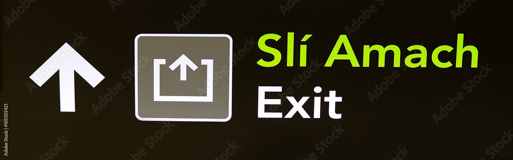 Signboard in airport