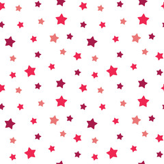cute colorful pink and purple little stars seamless vector pattern background illustration