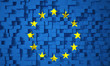 3d europe flag 3d europe flag