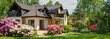 House with beautiful garden House with beautiful garden