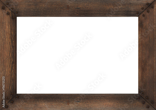 empty old wood frame