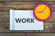 Clock and word Work Clock and word Work