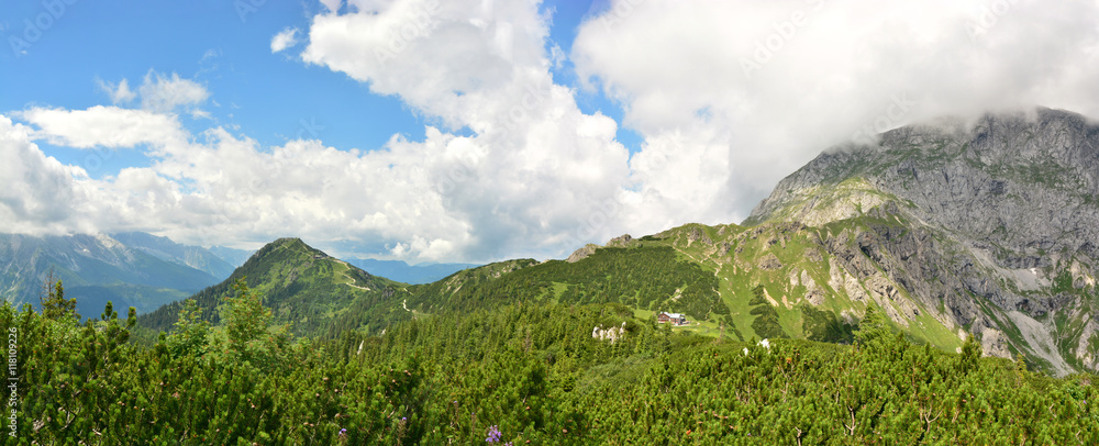 Gipfelpanorama Berchtesgadener Alpen