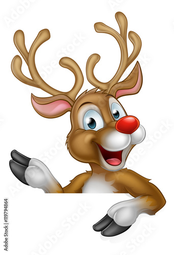Christmas Reindeer Cartoon Character