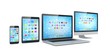 Responsive web design, laptop, smartphone, tablet, computer, display. 3d rendering. Responsive web design, laptop, smartphone, tablet, computer, display. 3d rendering.