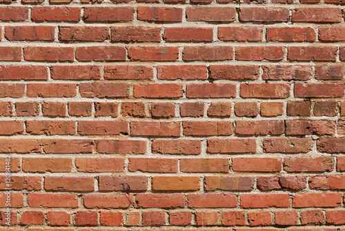 red old brick wall background 