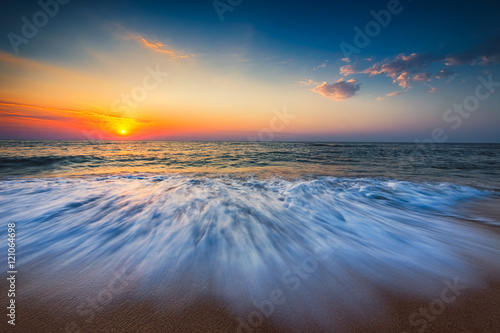 Beautiful sunrise over the sea