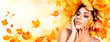 Fall Girl - Beauty Model Woman With Orange Autumn Leaves Hairstyle
Fall Girl - Beauty Model Woman With Orange Autumn Leaves Hairstyle