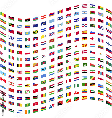 Fototapeta Flag of world all flags