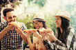 Friends Eating Pizza Friends Eating Pizza