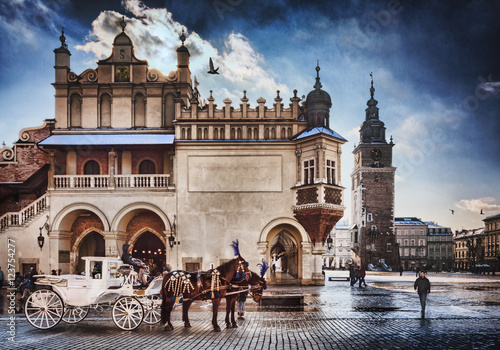 Obraz na płótnie Cracow /Krakow carriage , in Poland , Europe
